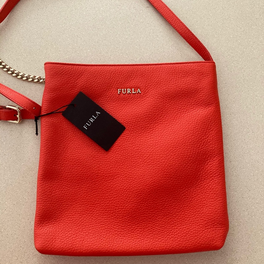 NWT FURLA Leather Cross body bag
